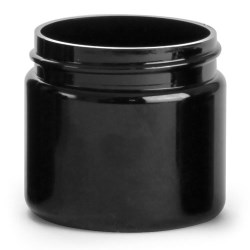 2 oz Black PET Straight Sided PCR Jars