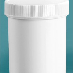 4 oz White Polypropylene Jars w/ Unlined Screw Caps