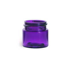 1/2 oz Plastic Jars, Purple PET Straight Sided Jars (BULK) Caps Not Included