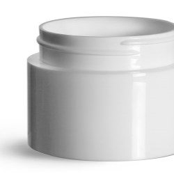 3 oz Plastic Jars, White Polypropylene Round Open Bottom Jars (Bulk), Caps Not Included