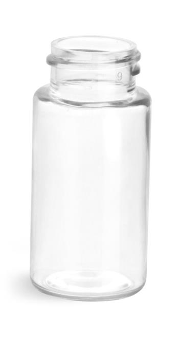 20 ml Clear PET Sample Vials (Bulk), Caps Not Included