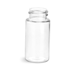 20 ml Clear PET Sample Vials (Bulk), Caps Not Included