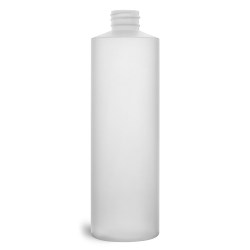 16 oz Plastic Bottles, Natural HDPE Cylinders (Bulk), Caps NOT Included