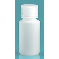 60 ml Natural HDPE Leak Proof Wide Mouth Round Bottles w/ Screw Caps