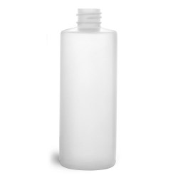 4 oz Natural HDPE Cylinders (Bulk), Caps NOT Included