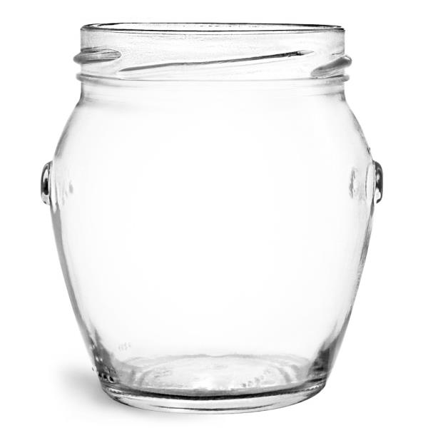 212 ml Glass Jars, Clear Glass Honey Pot Jars (Bulk), Caps NOT Included