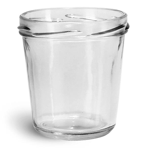 10 oz Glass Jars,  Clear Glass Tapered Wide Mouth Jars (Bulk), Caps NOT Included