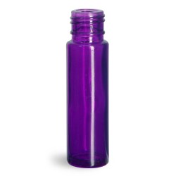 0.35 oz Glass Bottles, Purple Glass Roll On Containers (Bulk) Caps NOT Included