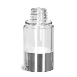 15 ml Plastic Bottles, Clear ABS Airless Pump Bottles (Bulk), Pumps & Caps NOT Included