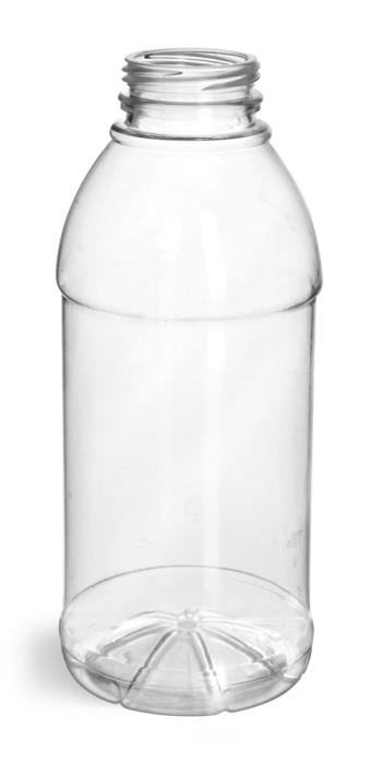 16 oz Plastic Bottles, Clear PET Beverage Bottles