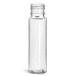 13 ml Plastic Bottles, Clear PET Roll On Containers (Bulk) Caps NOT Included