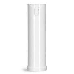 0.5 oz Polypropylene Plastic Bottles, White Cylinder Bottles w/ Child Resistant Sprayers