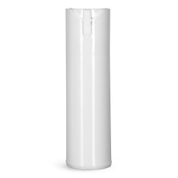 0.5 oz Plastic Bottles, White Polypropylene Child Resistant Sprayers (Bulk), Caps NOT Included