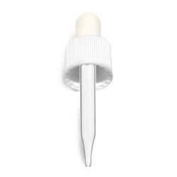 13/415 ( 5 mm x 48 mm ) White Bulb Glass Droppers