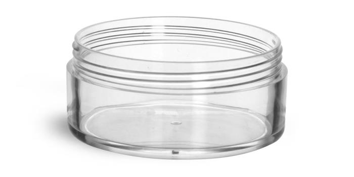 45 ml Clear Styrene  Jars (Bulk) Caps Not Included