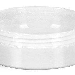 1/2 oz Plastic Jars, White Urea Cosmetic Containers (Bulk), Caps NOT Included