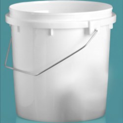 1 gal White HDPE Pails