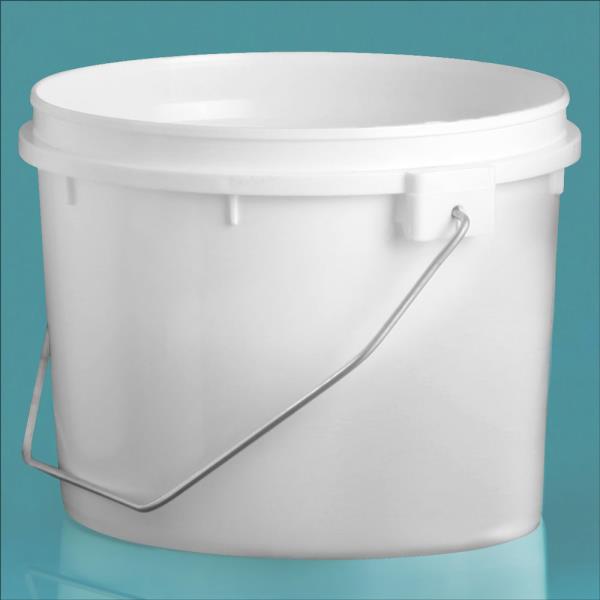 64 oz White HDPE Pails