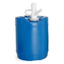 5 gal Blue Storage Drums w/ Dispensing Pumps