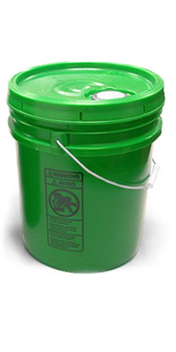 5 gal w/ Reike Cover Green Pails w/ Plastic Lids