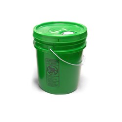 5 gal w/ Reike Cover Green Pails w/ Plastic Lids