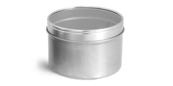 16 oz Metal Tins w/ Clear View Tops