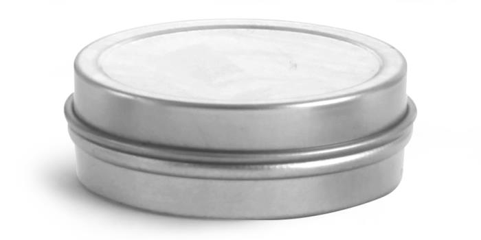 1/2 oz Flat Metal Tins w/ Rolled Edge Covers