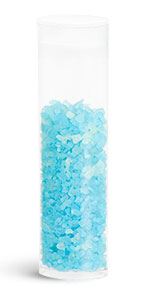 30 ml Oval Bath Salt Style PET Tubes w/ Plugs