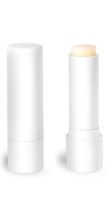 0.20 oz White Lip Balm Tubes w/ Caps