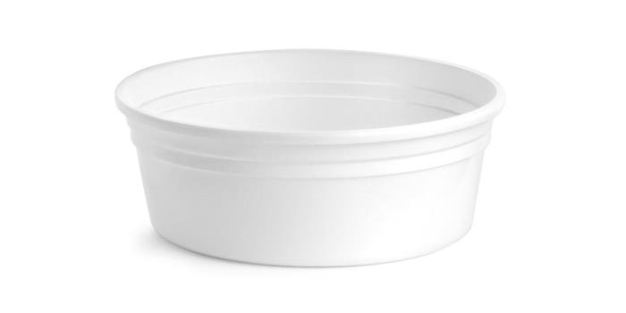 8 oz White Polypro Tubs (Bulk), Lids NOT Included