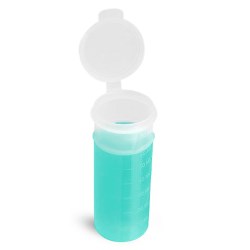 3 oz Natural Polypro Hinge Top Vials