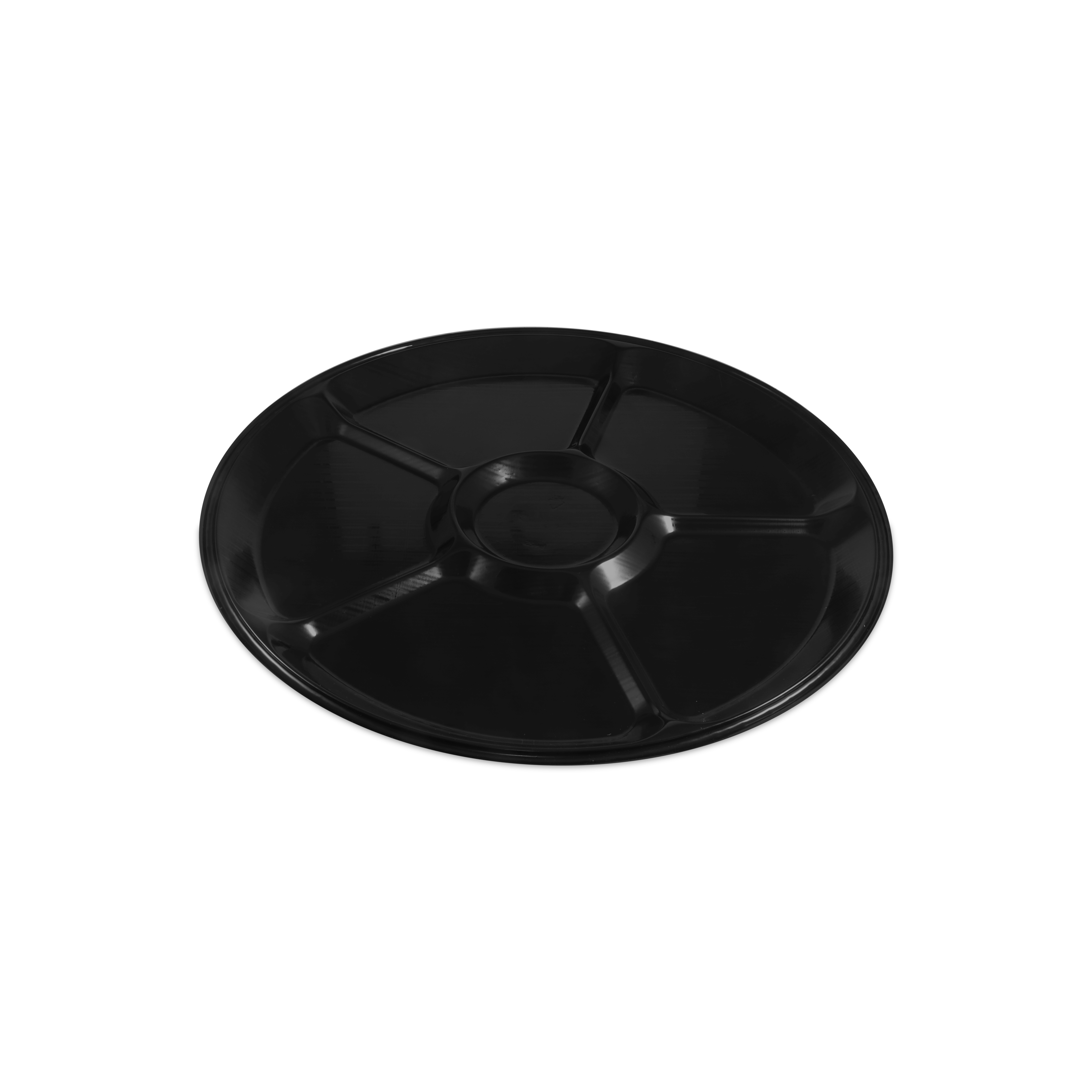 Round Catering Tray with Divisions - Large