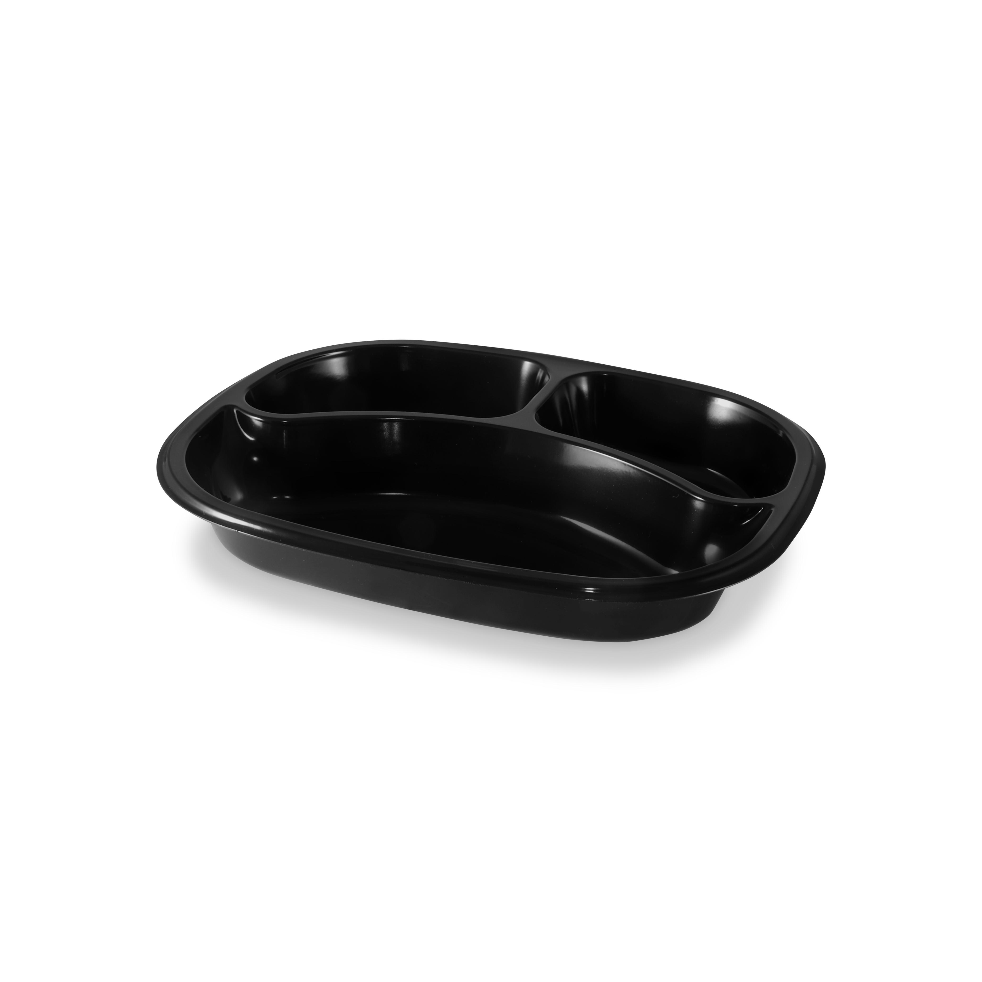 Oval Meal Tray - 3 Cavity