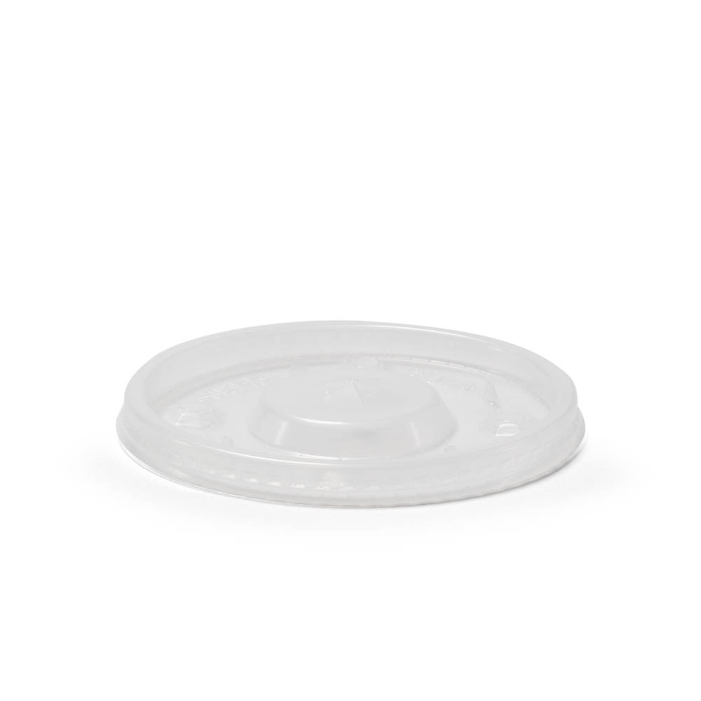 308 Spill Resistant Flat Lid with Straw Slot and Flavor Buttons - DLT308SRCP