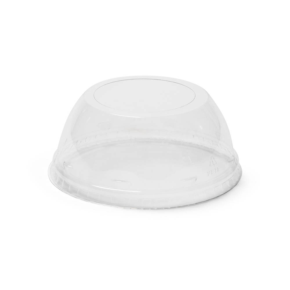 308 PET Dome Lid with 1.875" Wide Hole - DLTI308WHDOME