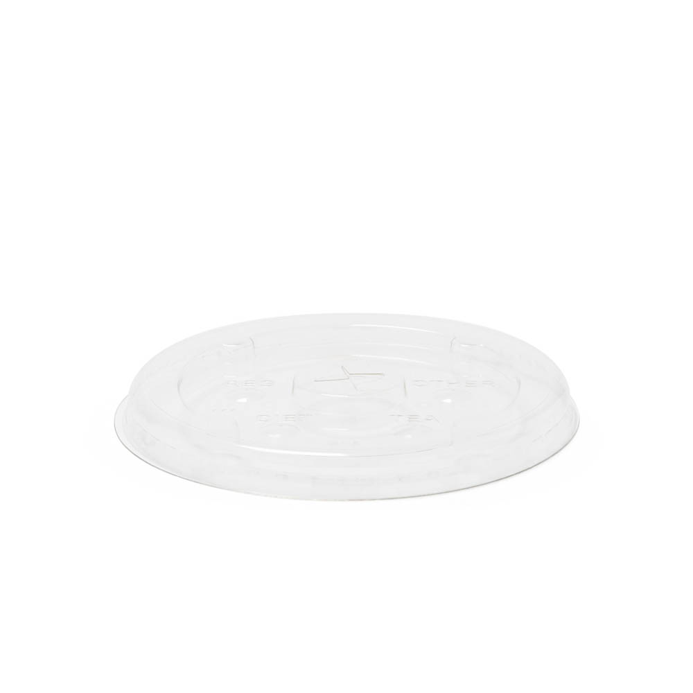 315 PET Flat Lid With Straw Slot and Flavor Buttons - DLTI315VPET