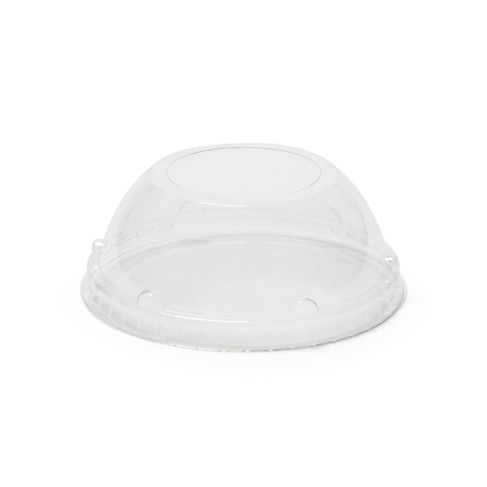 314 PET Dome Lid with 1" Hole - DLTI314PETDOME