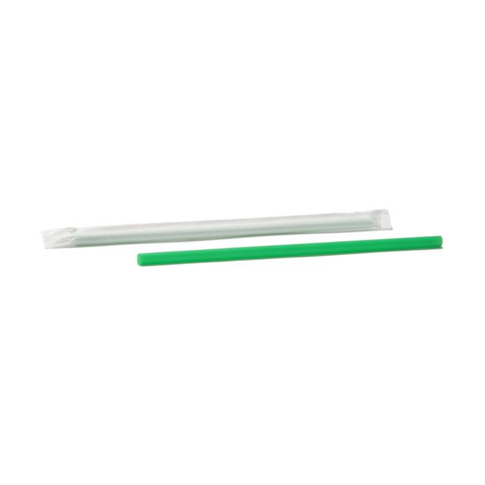 7.75 in. Green Giant Straw Paper Wrapped  - STRAW7.75 1716656