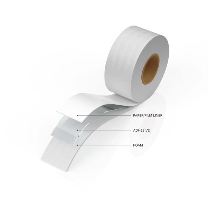 Polyken 2916B Single-Coated Medical Foam Tape (1/16") OBS