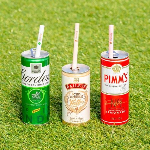 Diageo pairs premix range with edible straws