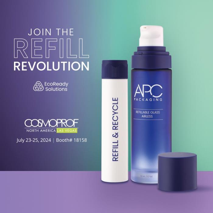 Join the Refill Revolution at Cosmoprof North America with APC Packagings EcoReady Solutions!