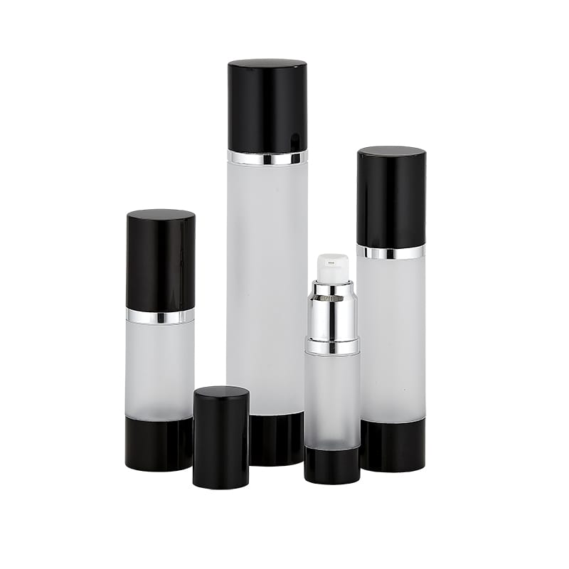 O_JS050_BF | 50 ML In-Stock Black & Frosted Airless Bottle