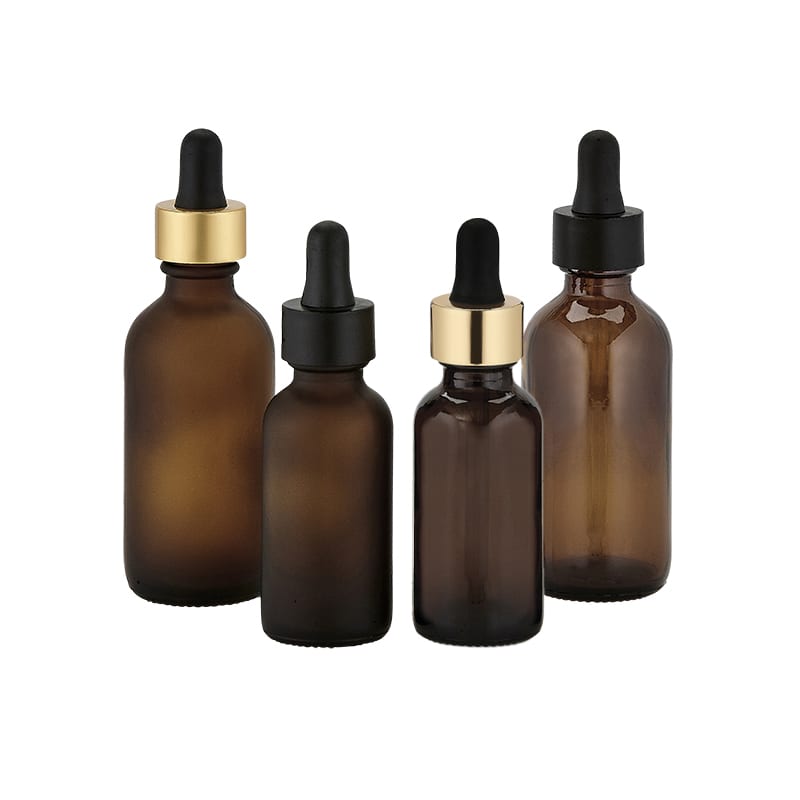 SHAM015 | 15 ML Boston Round Amber Glass Bottles