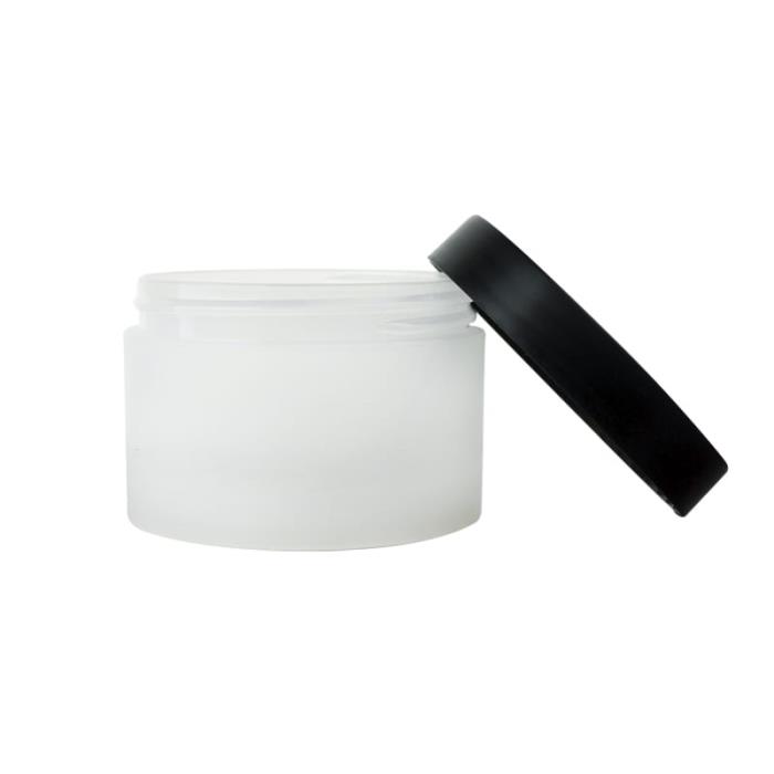 O_HBPP100_B | 100 ML In-Stock Black Cap Thick Walled PP Jar