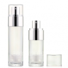 Cylinder and broad shouder airless bottle - 30 ml