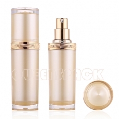 Classical straight round acrylic lotion bottle 30 ml