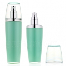 Tapered shaped lotion bottle with flat cap 30 ml