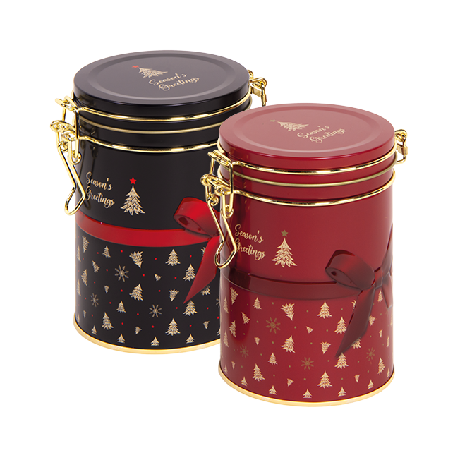 Christmas tins Seasons Greetings