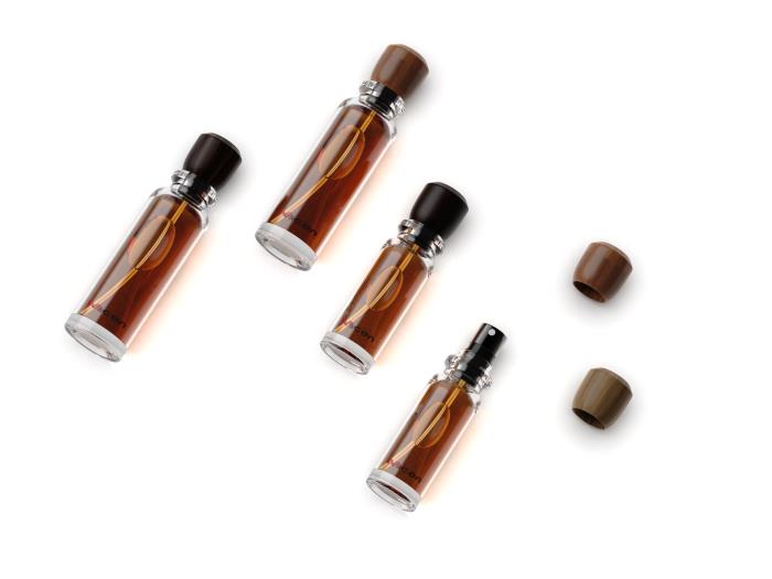 Wood Cap Insert-Spray Glass Vial