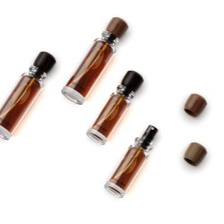 Wood Cap Insert-Spray Glass Vial